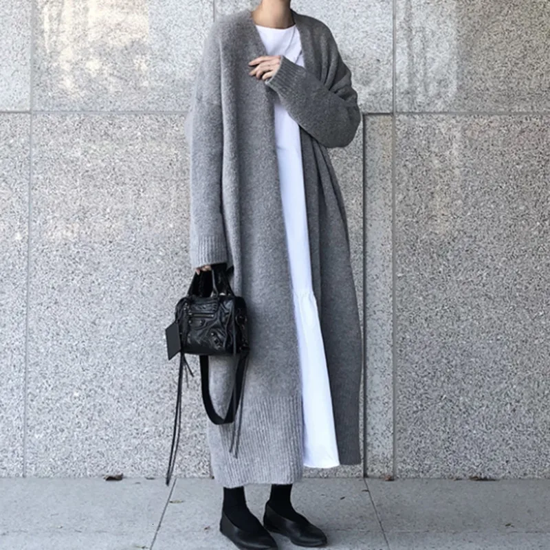 Женский кашемировый кардиган с длинным рукавом в Корейском стиле| |