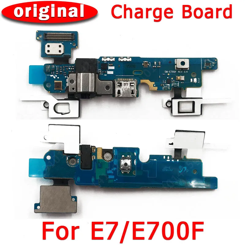 Оригинальный зарядный порт для Samsung Galaxy E5 E500F USB зарядная плата E7 E700F PCB док разъем