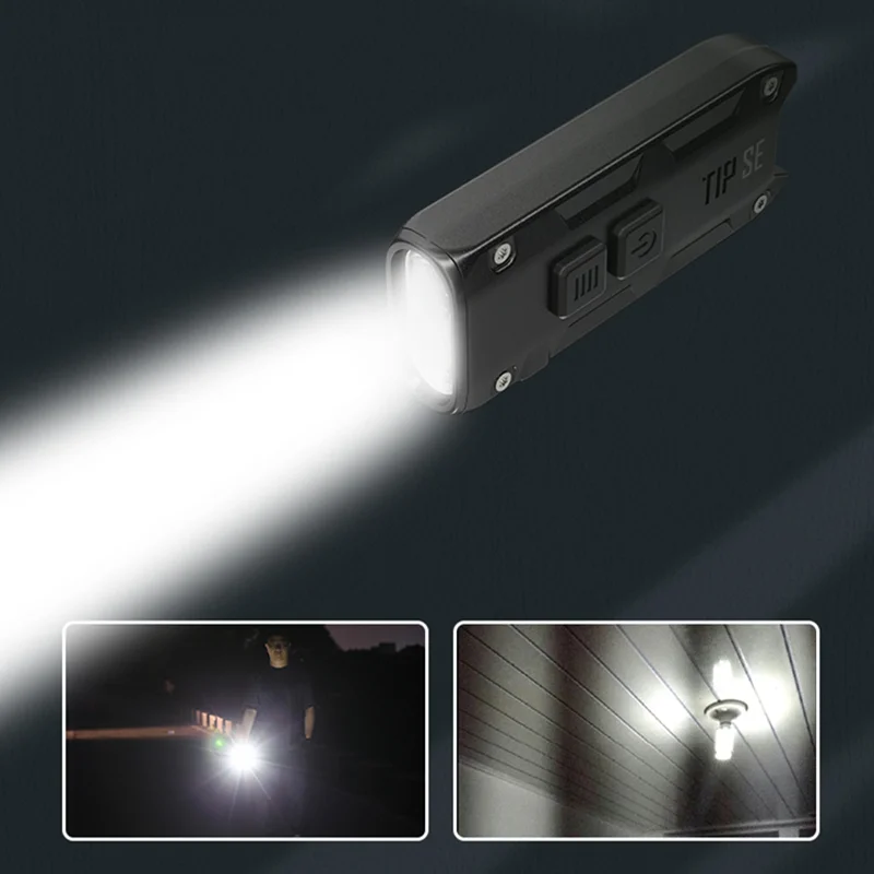 

Original NITECORE TIP SE Hard Light Source Mini Portable LED Flashlight USB Rechargeable Metal Lamp 700 Lumens For Camping