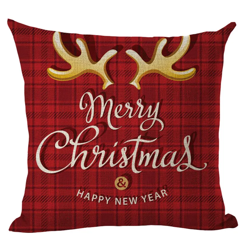 Merry Christmas наволочки для подушек, льняная наволочка для дивана, домашний декор, современная мода, наволочка для подушки, декоративная кровать, Прямая поставка/C - Цвет: I
