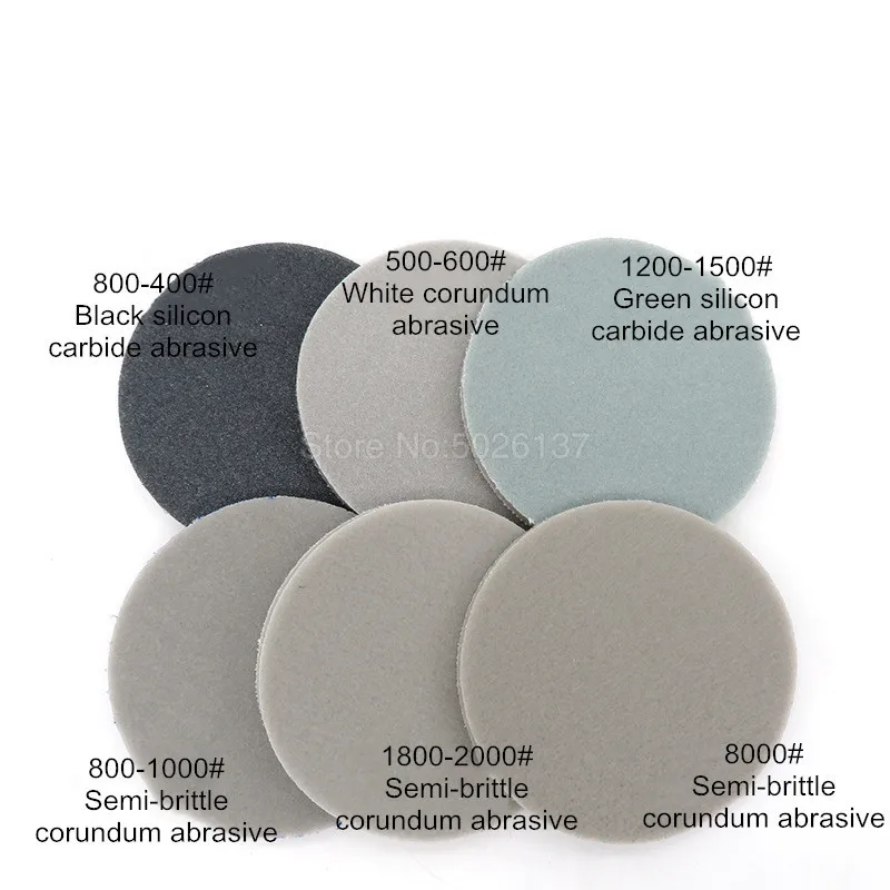 1Pcs 3-Inch 75MM Sponge Sand Disc Sandpaper Self-adhesive Sanding Hook Loop Polishing Grinding Diamond Pad Marble | Инструменты