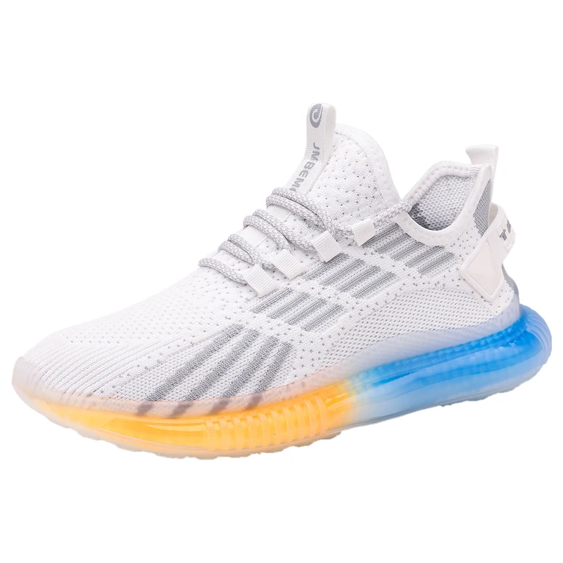 

Summer 2021 New Trend Men's Casual Shoes Breathable Mesh Increase Men's Sneaker Outdoor Jogging Non Slip Running Shoes for Men