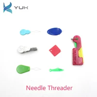 automatic needle threader for sewing machine with hook stitch mini portable insertion tool quick changer craft accessories