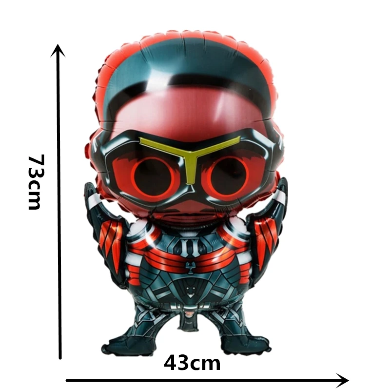 1 шт. супер герой Железный человек Человек паук алюминиевая фольга шарики для