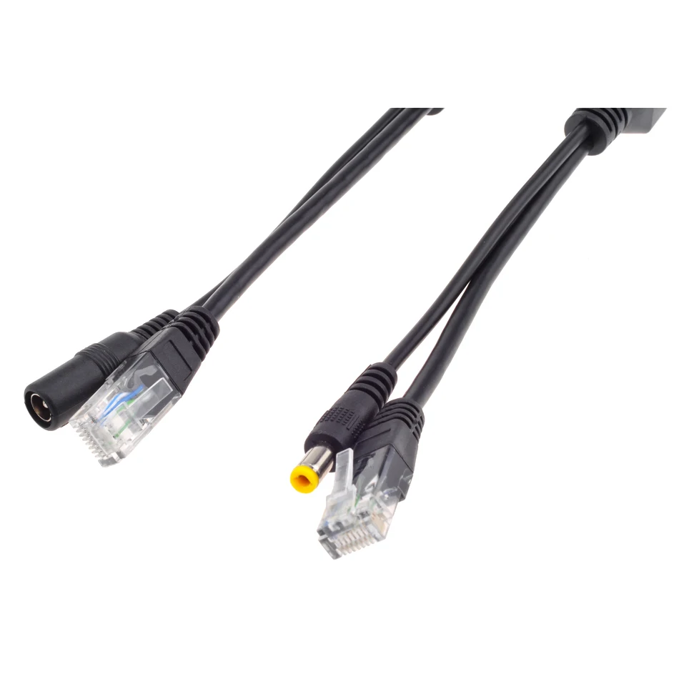 Кабель POE для IP-камеры Пассивный адаптер Power Over Ethernet разветвитель RJ45 инжектор