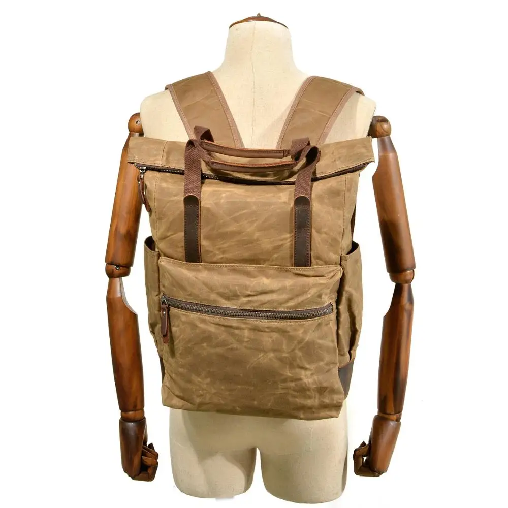 Рюкзак Muchuan мужской из искусственной кожи ранец большой вместимости для отдыха