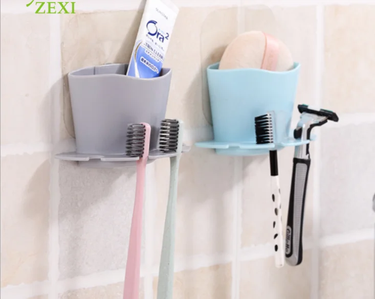 Ванная комната мощная Полка на присоске пластиковая Многофункциональная