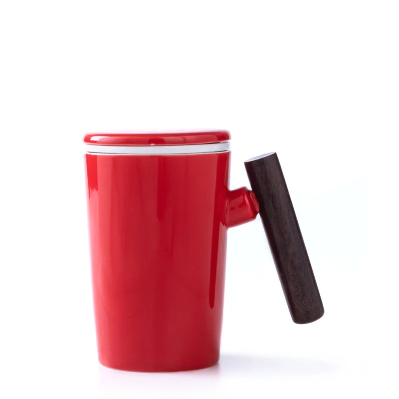 400 мл европейские короткие чайные кружки с чаем заварки черные красные синие