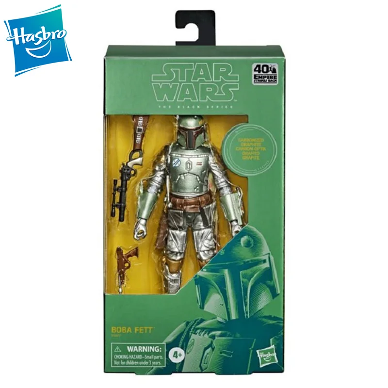 

Hasbro Star Wars Metallic Bounty Hunter Boba Black Box 6-inch Action Figure PVC Model Toy Decoration Gift