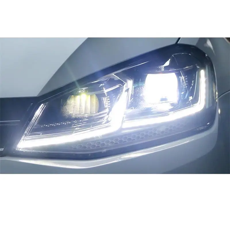 Drl Automovil Запчасти для укладки Neblineros Led Para Автомобильные фары Задние Автомобильные фары в сборе 14 15 16 17 для Volkswagen Golf 7