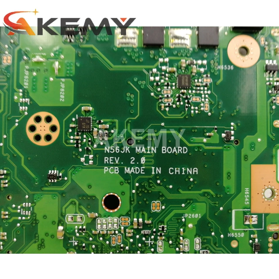 

Akemy 90NB06D0-R00080 mainboard for ASUS ROG G56JK N56JK Laptop motherboard W/ I5-4200H SR15G (V2G)