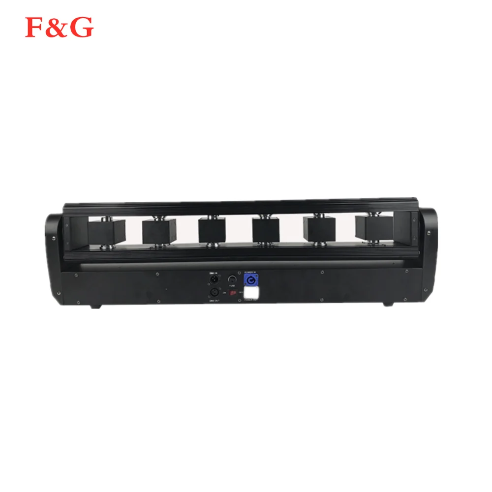 1 stk/partij Grote Power 6W RGB Full kих 6 Ogen движущийся лазерный свет Zes Hoofden DMX бар DJ вечевечерние