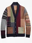 Осенний мужской свитер, Кардиган с длинным рукавом в клетку, свитеры в стиле оверсайз, тянущийся джемпер на пуговицах с карманами, зимнее вязаное пальто 2021