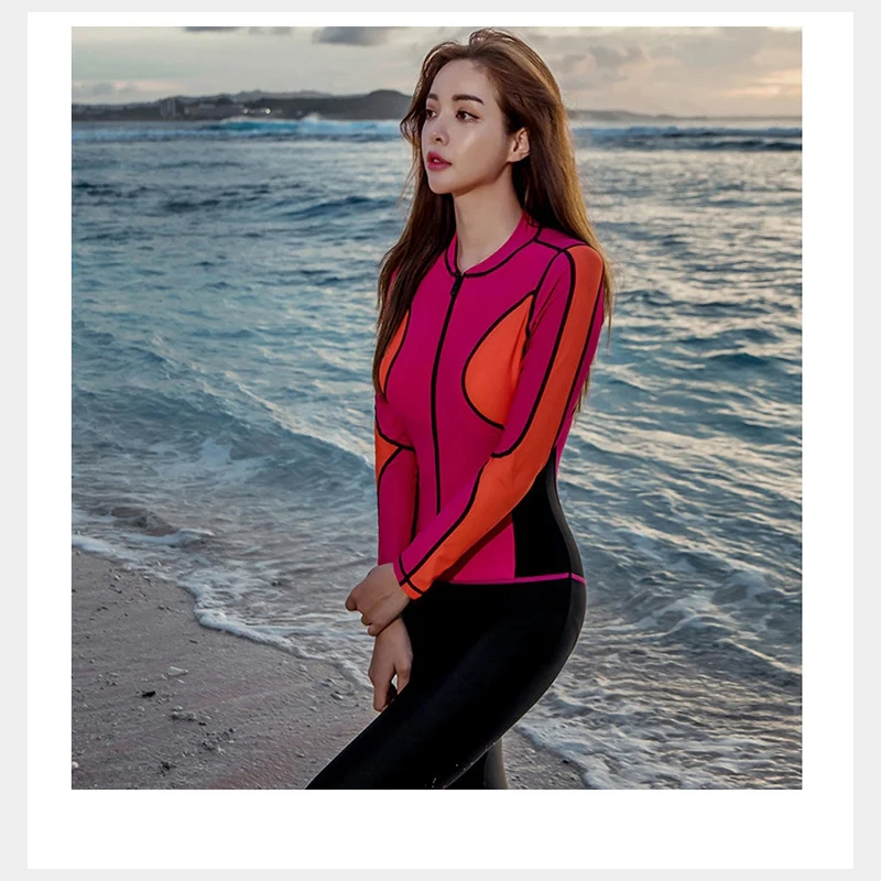 Женский цельный Быстросохнущий гидрокостюм купальник спортивный для дайвинга