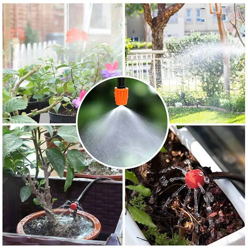 

25M/30M/50M Garden Irrigation Micro Drip Irrigation System Automatic Self Watering Kit Drippers Nebulization Cooling System