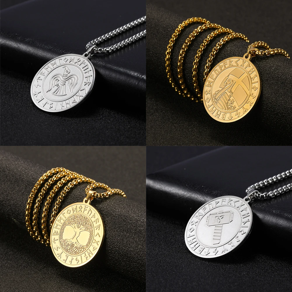 Женская Длинная подвеска из нержавеющей стали золотистого цвета кулон на шею в