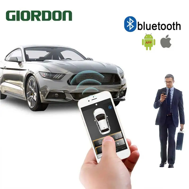 Универсальный Автомобильный Дверной замок система сигнализации PKE без ключа