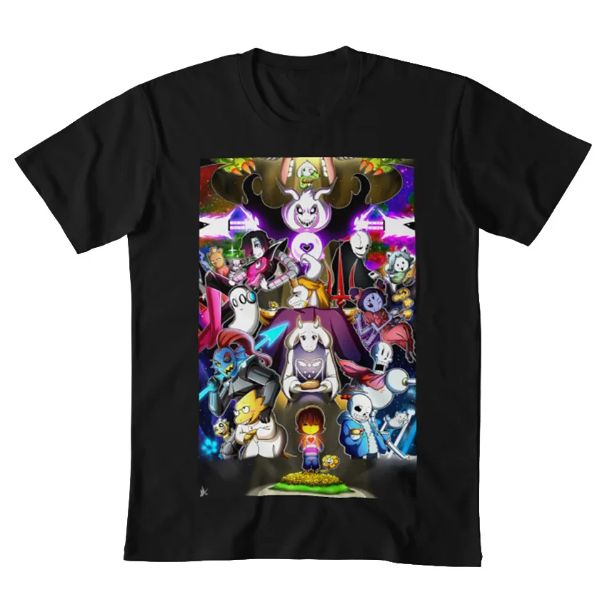 Футболка Undertale fan art frisk flowey sans muffet temmie mad dummy gaster | Мужская одежда