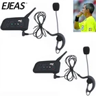 2 комплекта, Bluetooth-гарнитура egeас V4C 1200 м, внутренняя связь, полнодуплексные наушники для футбольного судьи с FM-радио, BT внутренняя связь, наушники