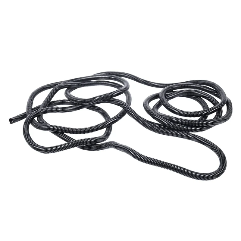 20 Ft Split Wire Loom Conduit Polyethylene Tubing Black Color Sleeve Tube 12mm inner diameter | Обустройство дома