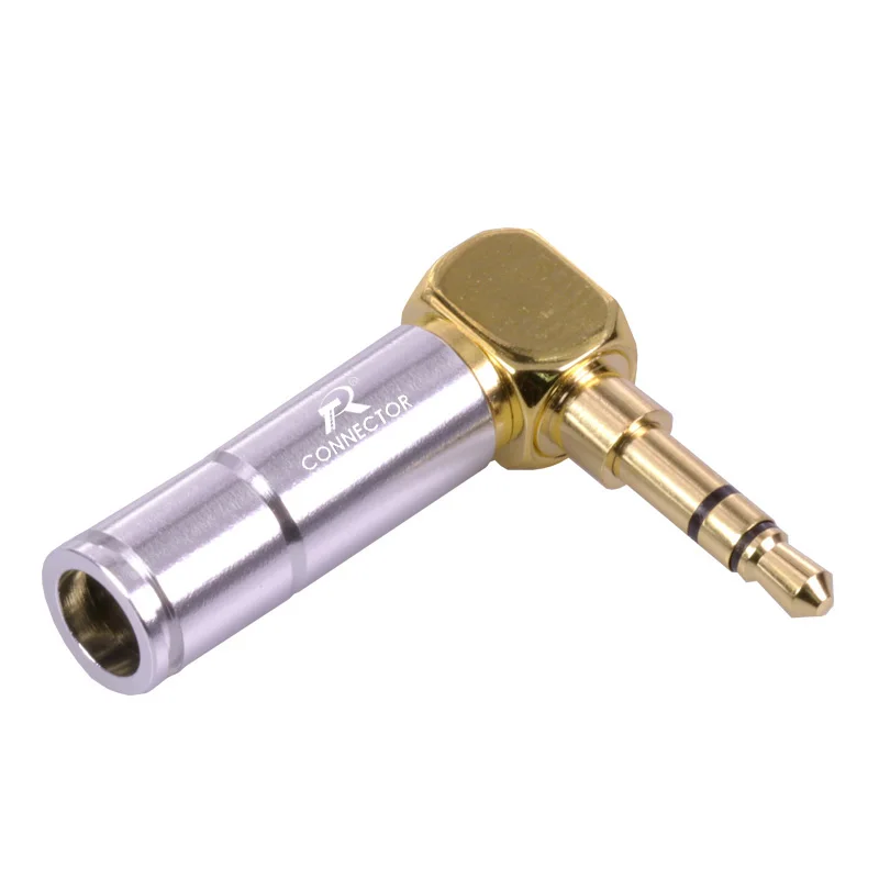 10 шт./лот прямоугольный 3 5 мм стерео 3-полюсный штекер проводной разъем