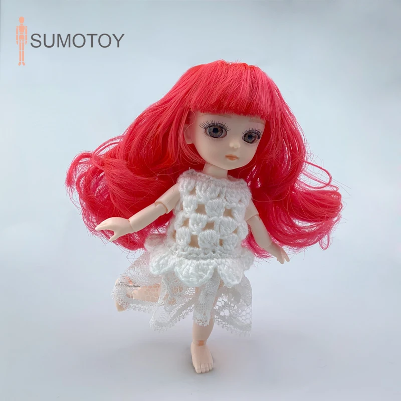 Кукла ручной работы Bjd, одежда 1/12, оригинальная игрушка для девочек, куклы принцессы, 14 шарниров, прекрасный детский Рождественский подарок, детские игрушки для девочек