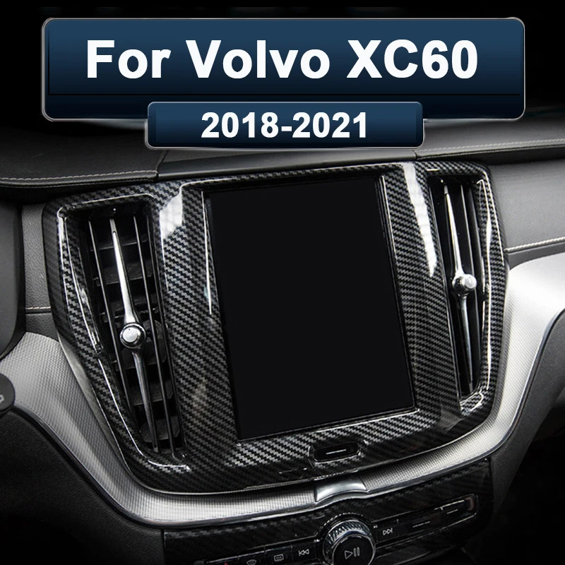 

For Volvo XC60 2018 2019 2020 2021 ABS Car GPS Navigation Panel Cover Decoration Trim Sticker Interior Accessories