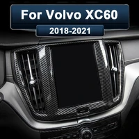 for volvo xc60 2018 2019 2020 2021 abs car gps navigation panel cover decoration trim sticker interior accessories