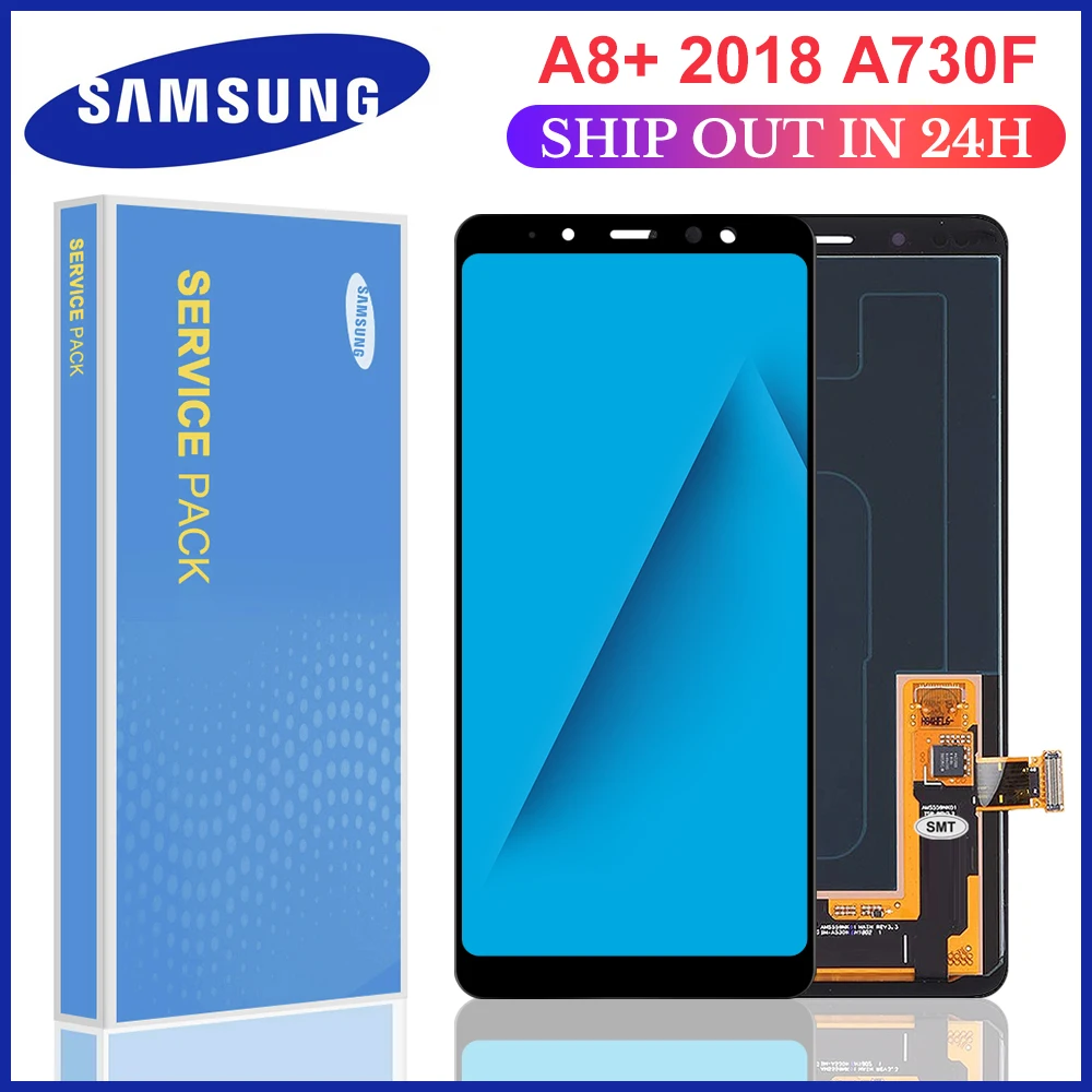 6 0 ''для Samsung Galaxy A8 Plus 2018 A730 ЖК-дисплей сенсорный экран дигитайзер в сборе