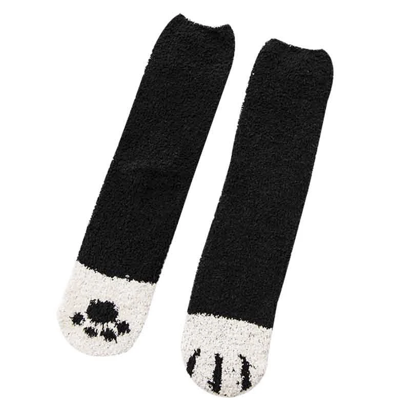 

Spring/Summer New Ladies Medium Tube Socks Printed Coral Fleece Casual Plus Fleece Ladies Medium Tube Home Floor Socks
