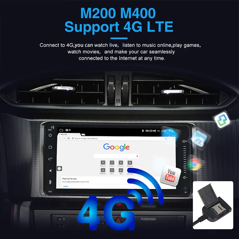 Автомагнитола 2DIN Android 10 мультимедийный плеер для Toyota Camry 40 2006-2011 Авторадио