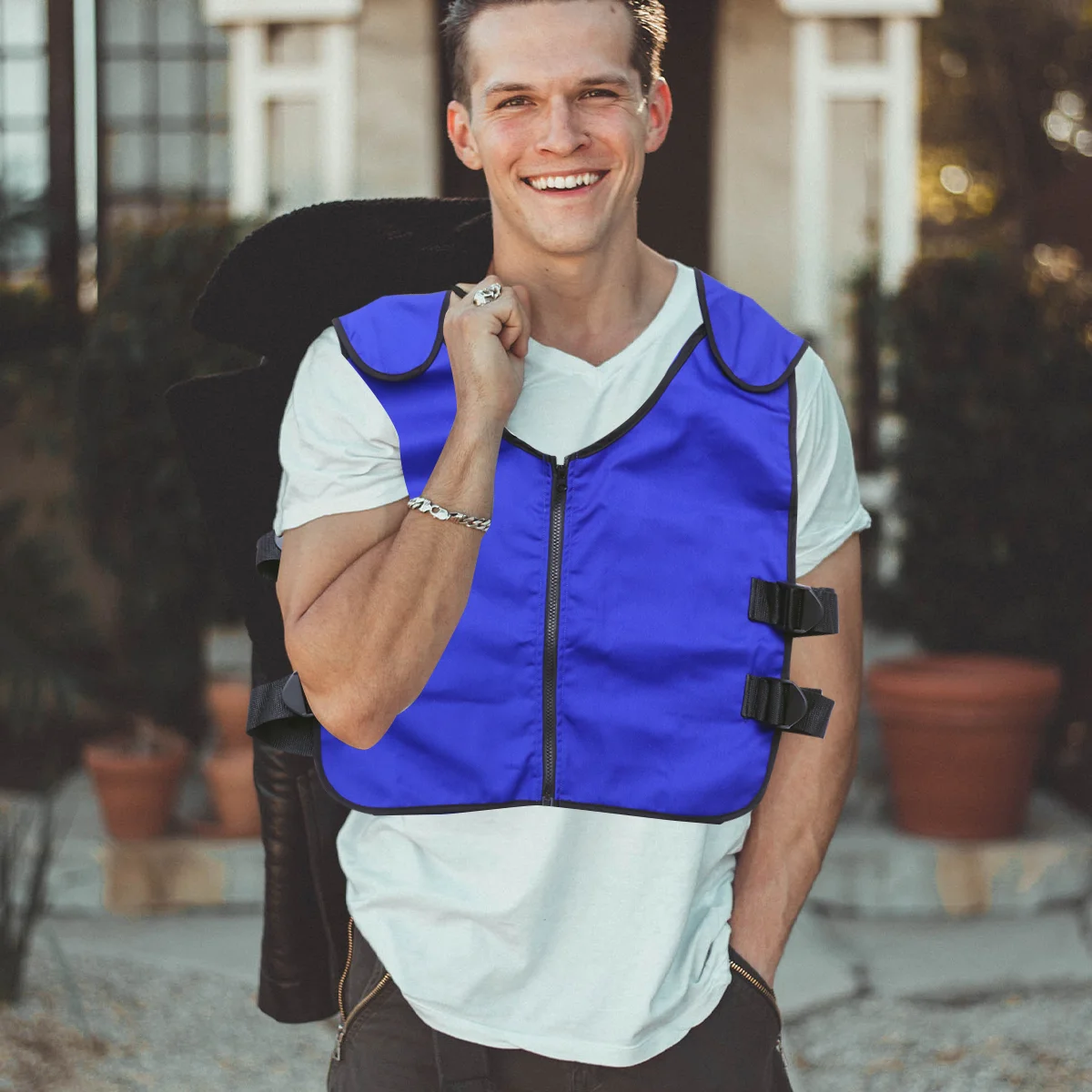 

Summer Ice Cooling Vest Practical Cooling Vest for Home or Outdoor Works