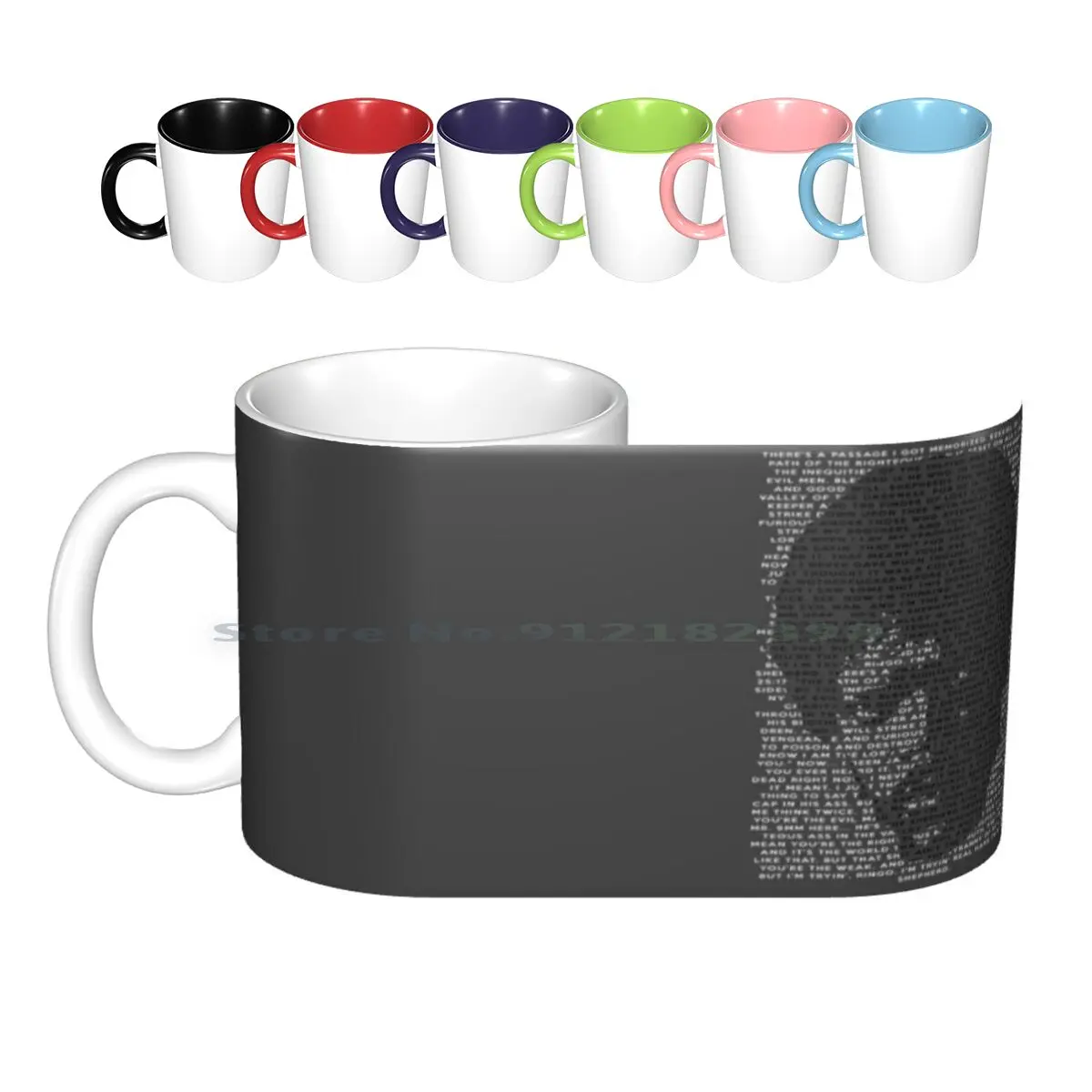 

Ezekiel 25 : 17 Ceramic Mugs Coffee Cups Milk Tea Mug Pulp Jules Winnfield Ezekiel Quentin Fiction Tarantino Cult Movie Pop Art