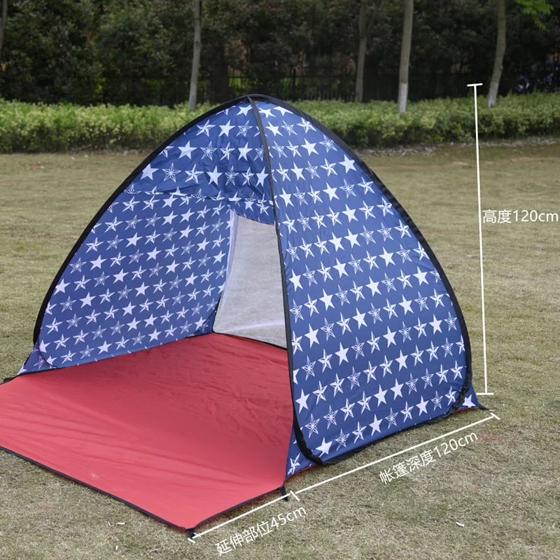 

Seaside Beach Quick Opening Portable Tent For 3-4 People Outdoor Sunproof Park Picnic Awning Convenient Easy Children Shed X148B