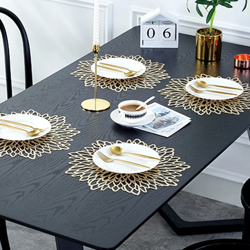 

12Pcs Hollow Insulation Coaster Pads Table Bowl Mats Home Decor Heat Resistant Placemat for Dining Table