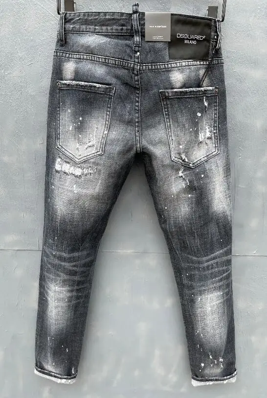 classic,Authentic DSQUARED2,Retro,Italian brand ,Women/Men Jeans,locomotive,Jogging jeans,DSQ051-1
