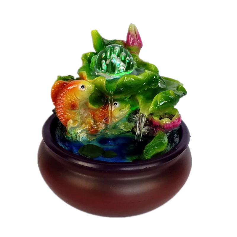 110/220 В креативная имитация интерьера каучуковая статуя водопада счастливый фэн