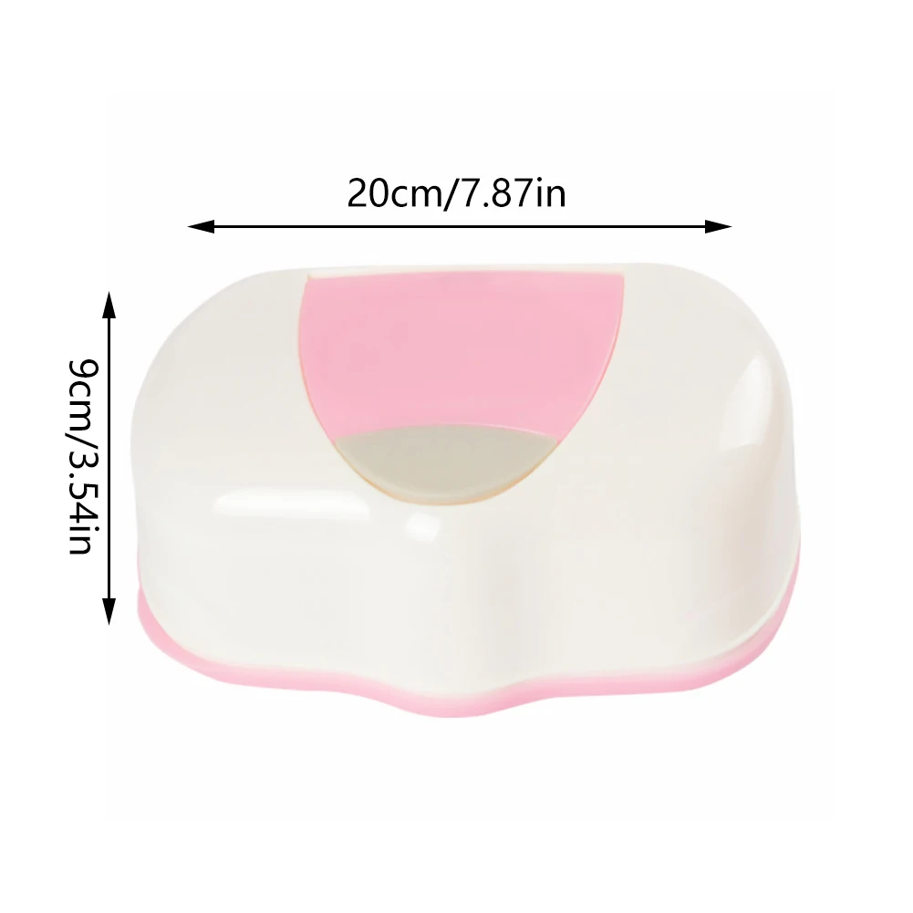 

Portable Wet Wipes Box Plastic Wet Tissue Baby Wipes Box Wipes Tub Tissue Case Diaper Organizer For Home Bathroom Pink
