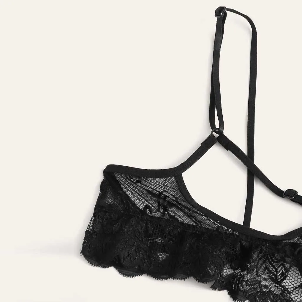 Большие размеры, M-6XL, женские костюмы, сексуальное нижнее белье Porno, открытая промежность, нижнее белье с отверстиями бюстгальтер и тонкие прозрячные трусики в комплекте, эротическое нижнее белье для женщин, Mujer