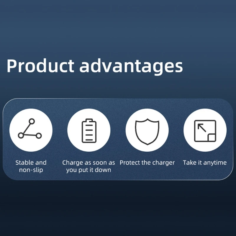 

Non-slip Wireless Magnetic Phone Charger Desk Stand Holder for iphone- 12 D08A