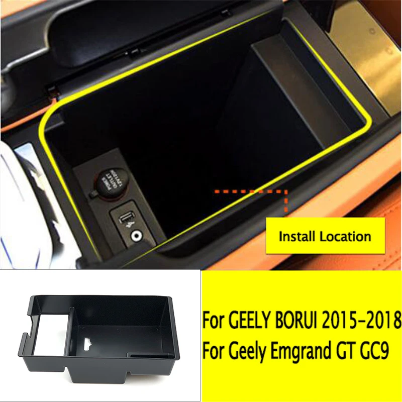Для Geely Emgrand GT GC9 Borui консоль подлокотник центральный ящик для хранения Контейнер