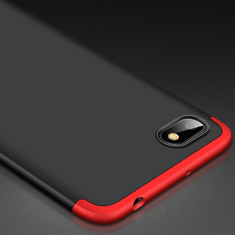 Чехол GKK для xiaomi redmi 6A 7A 8A 9A противоударный жесткий матовый чехол с углом обзора 360