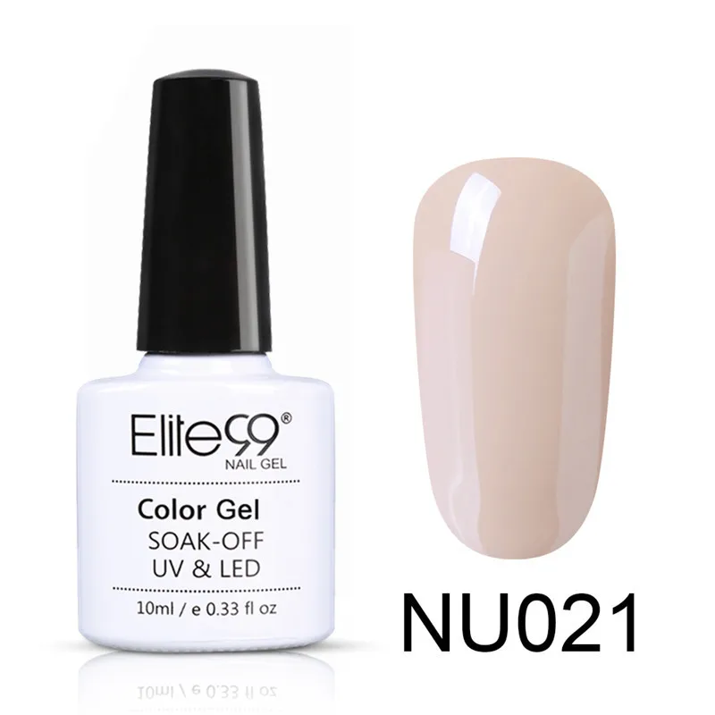 NU021 Elite99 Гель-лак для ногтей, 10 мл, гель телесного цвета, базовый гель, гибридный гвоздь, блестящий Гель-лак для лаки для ногтей - Цвет: NU021
