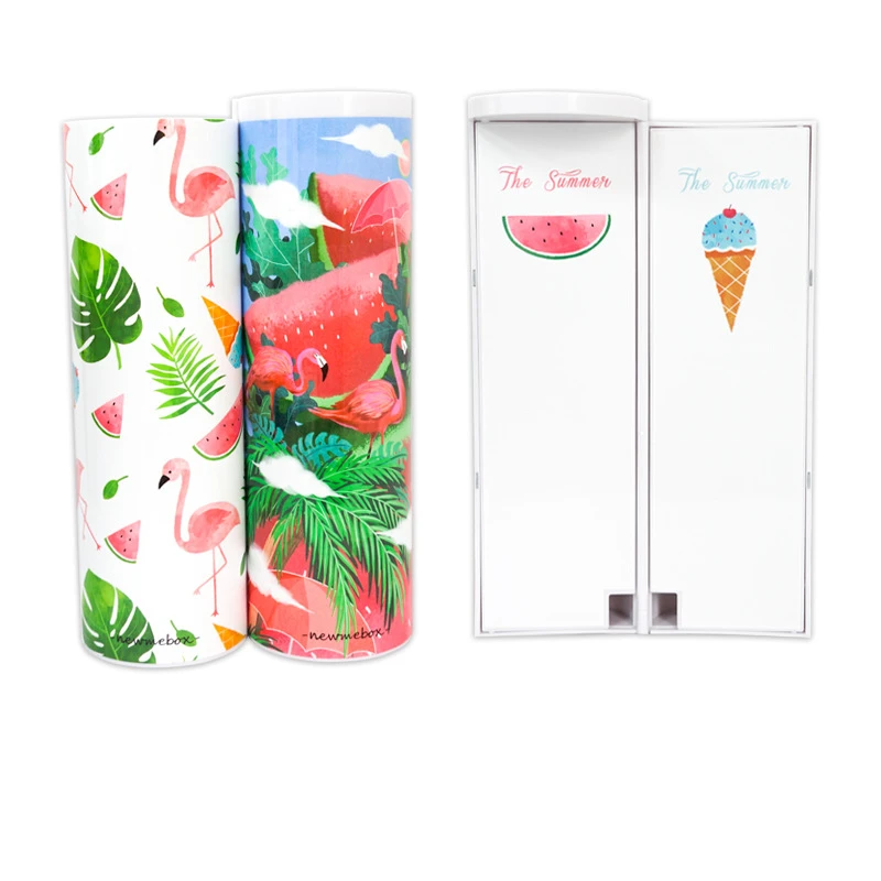 Пенал пеналы пинал с калькулятором NewmeBox сумка кот nbx милый школьный единорог