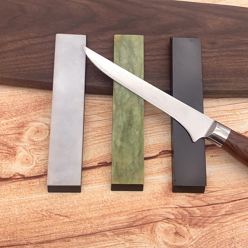 Острый точильный камень для ножей Кухонное основание с натуральным агатом