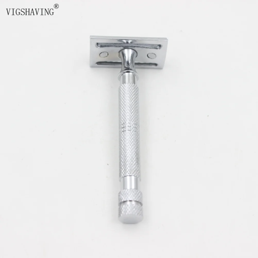 VIGSHAVING горячая Распродажа Нержавеющая сталь Double Edge Безопасность бритвы для Для