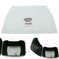 kemimoto tour pak trunk base plate for for touring road king street electra glide 1993 2013 metal silver base plates