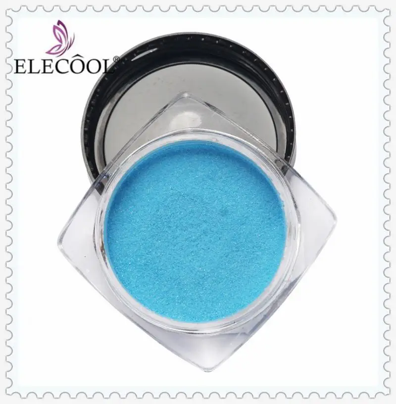 ELECOOL светящийся порошок ногтей пигменты светится в темноте 6 цветов Nail Art Блеск