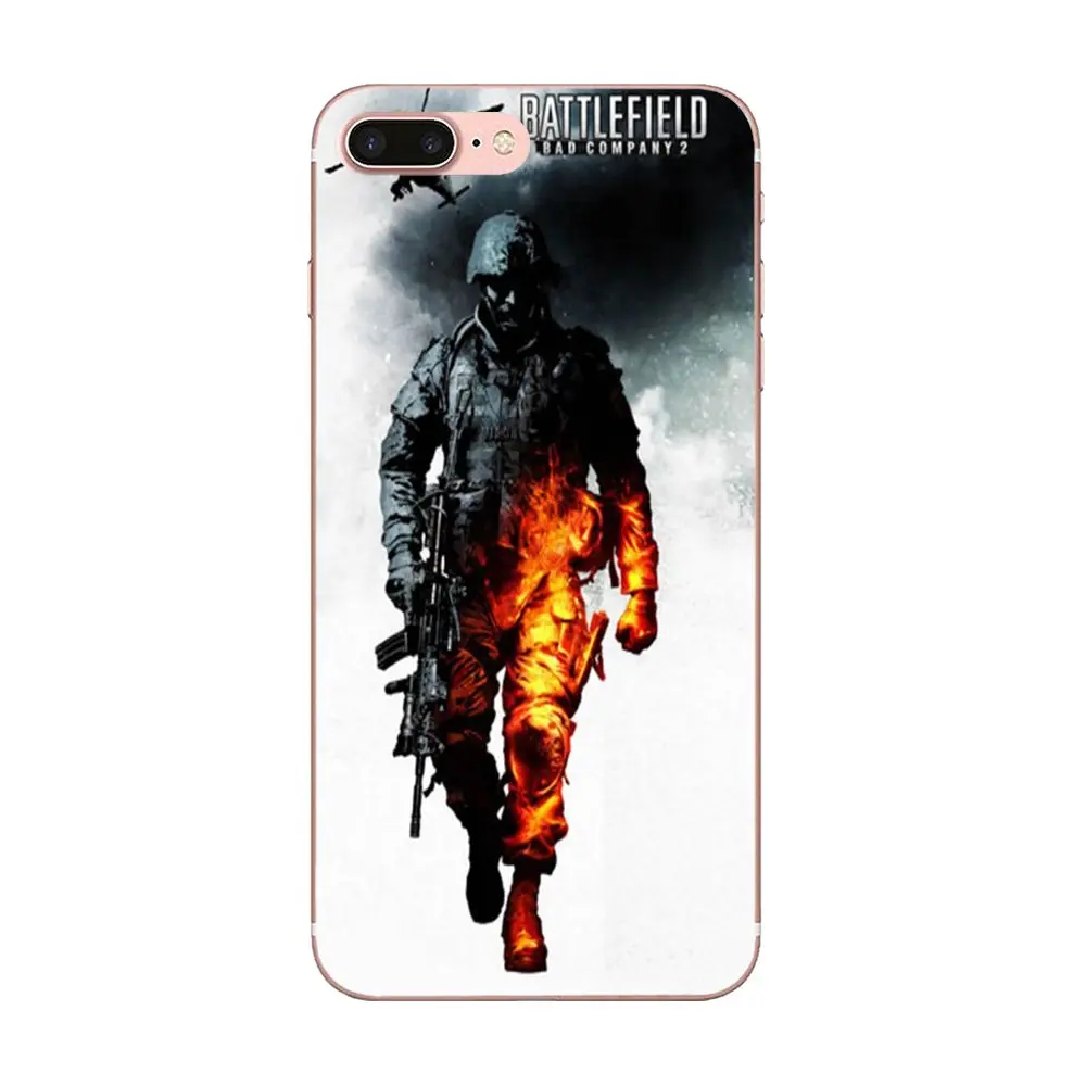 Battlefield Bad Company 2 видеоигры военный прозрачный чехол из ТПУ для Apple IPhone X XS Max XR 4 4s 5 5C 5S