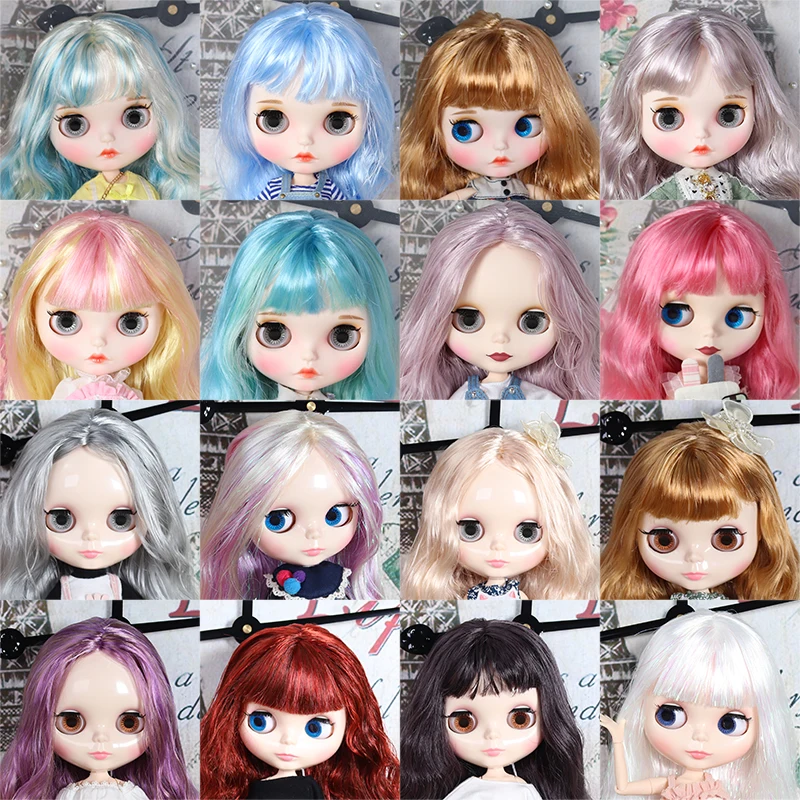 Blyth кукольные 19 суставы тела Мода парик из белой кожи ледяной BJD 30 см 1/6 Обнаженная